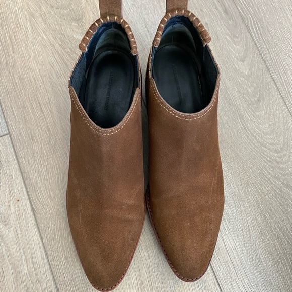 Alexander Wang Kori Leather Ankle Boots Size 9.5 - Picture 3 of 7